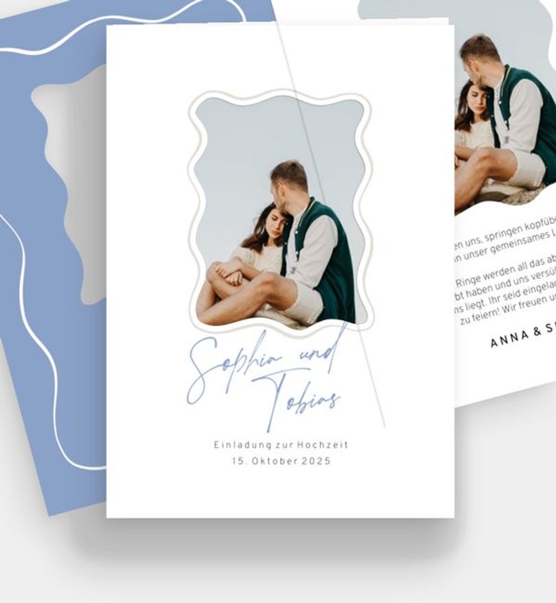 Einladungskarte Hochzeit Handmade Frame