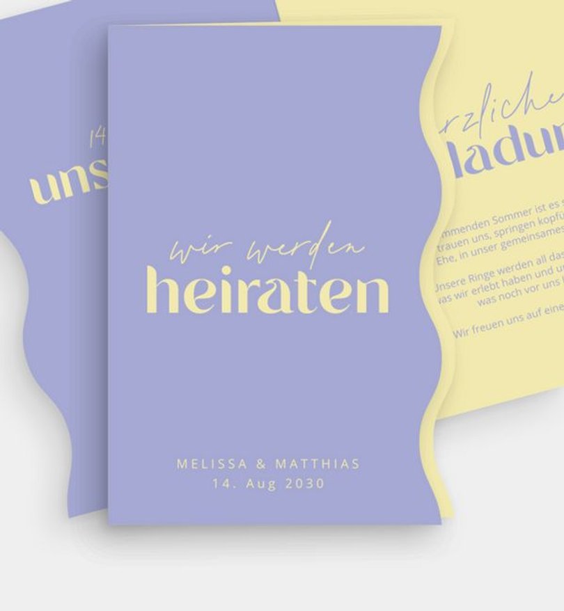 Einladungskarte Hochzeit Sunshine Love