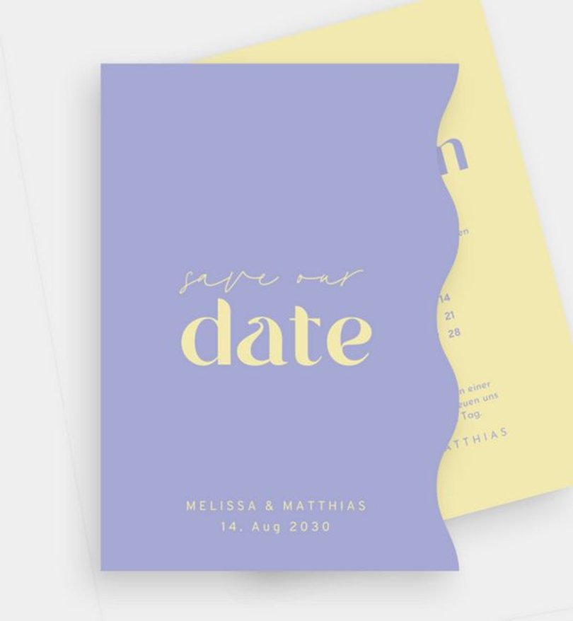 Save-The-Date Karte Hochzeit Sunshine Love