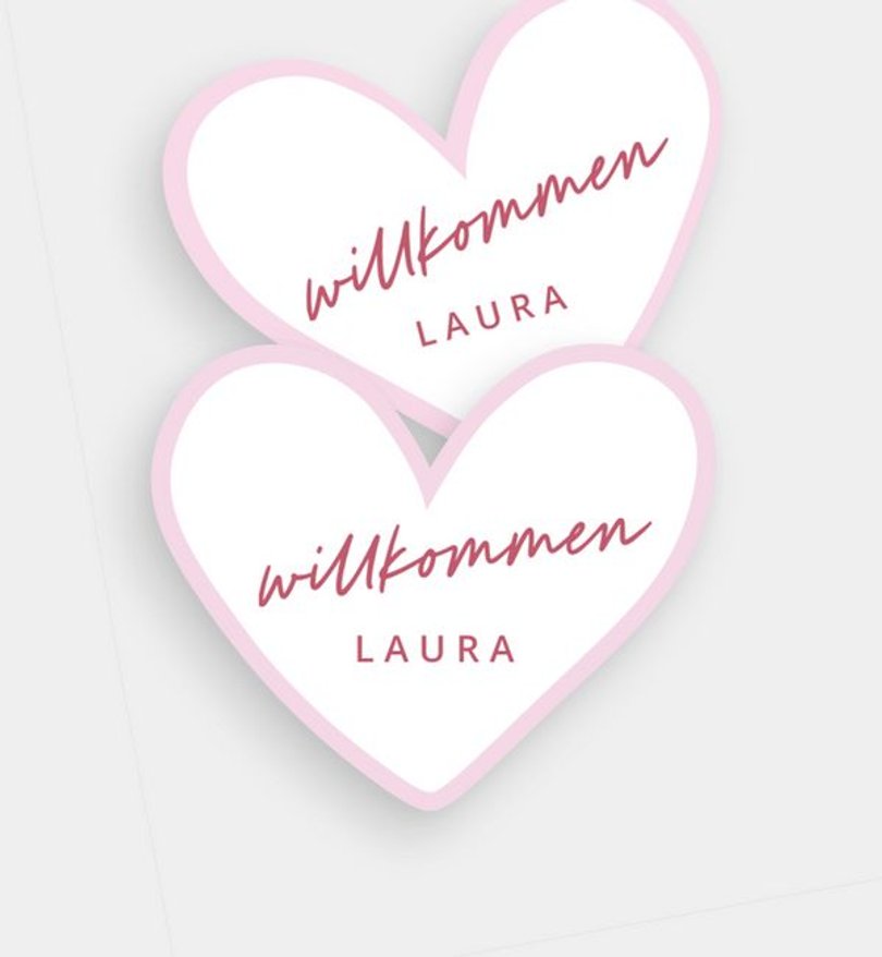 Tischkarte Hochzeit Heart of Sweets