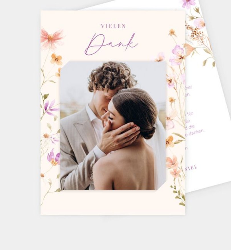 Dankeskarte Hochzeit Summer Time