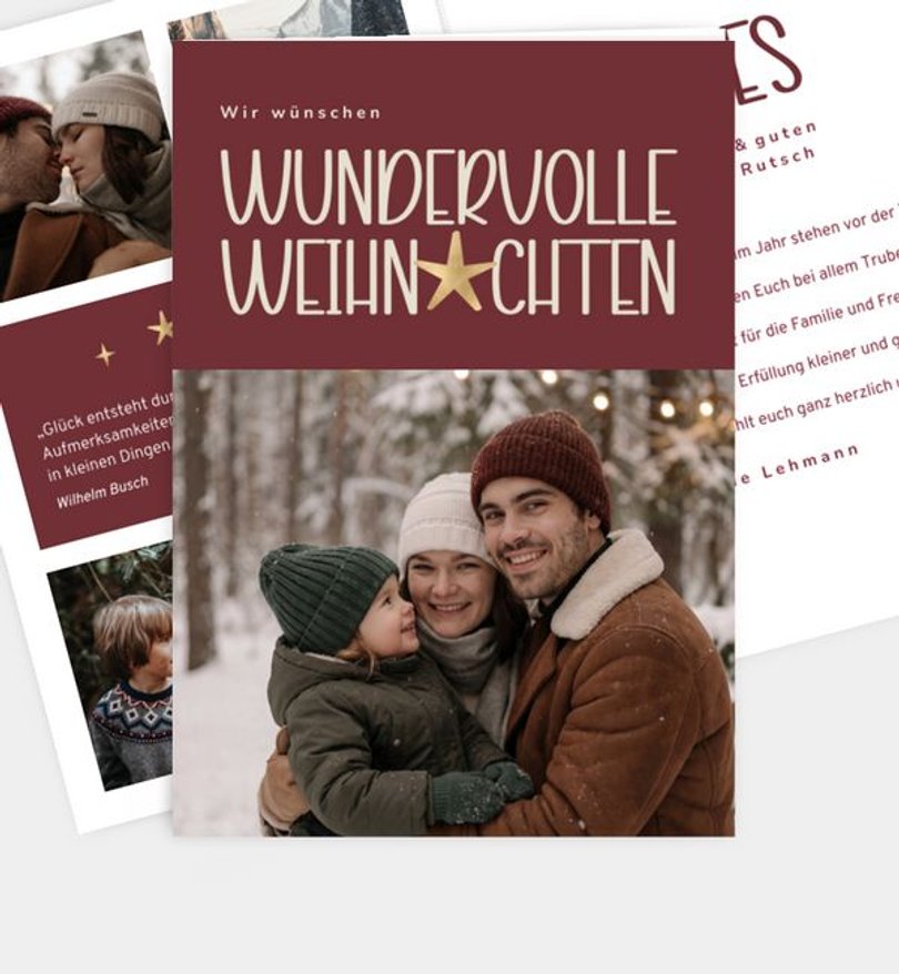 Weihnachtskarte Weihnachten/Privat Christmas Star · UNICEF