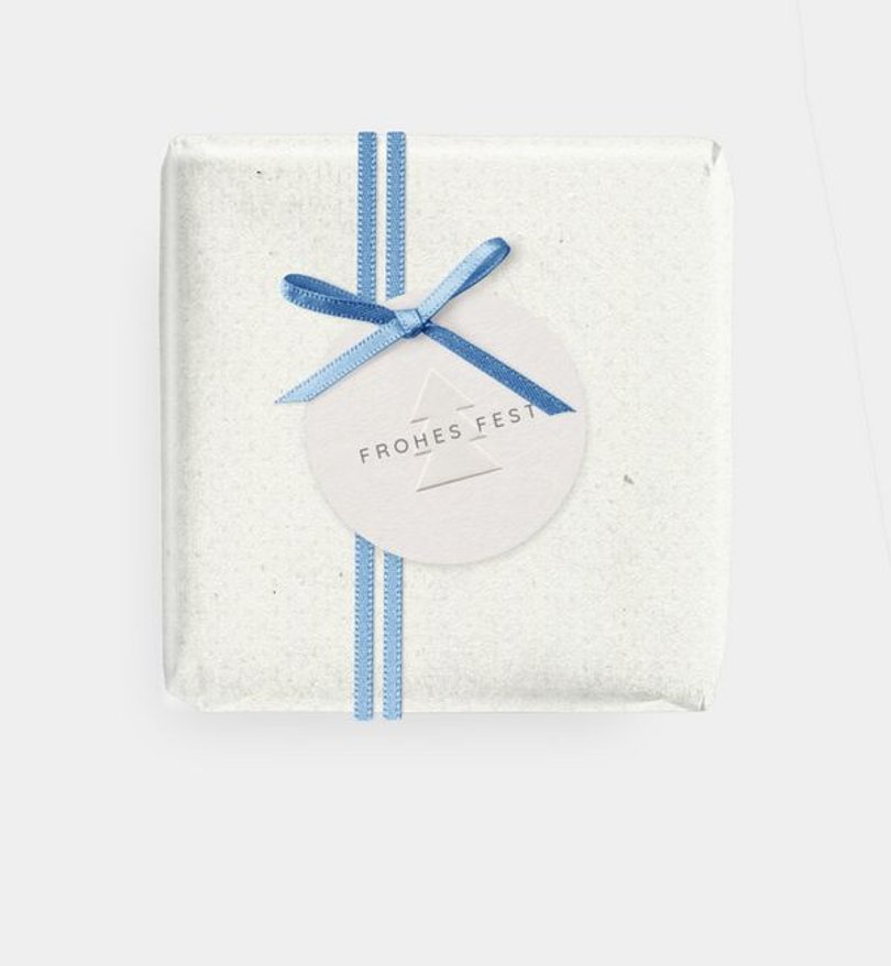 Geschenkanhänger Geschäftlich Frosted Evergreen