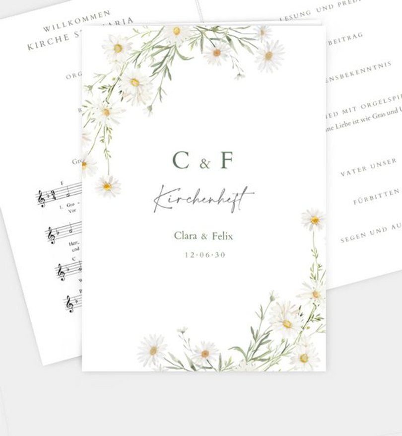 Kirchenheft Hochzeit Daisy Dreams