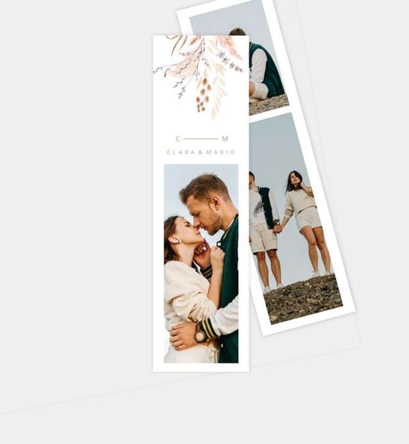Lesezeichen hochzeit/lesezeichen/occasion Praia