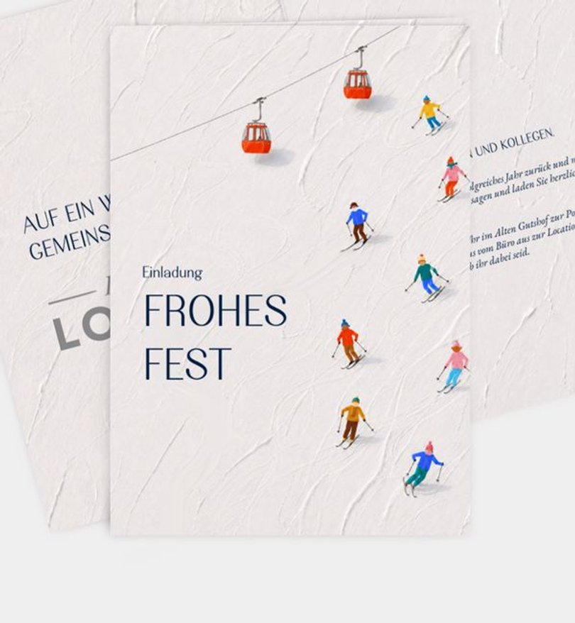 Weihnachtsfeier Weihnachtsfeier Skifahrer