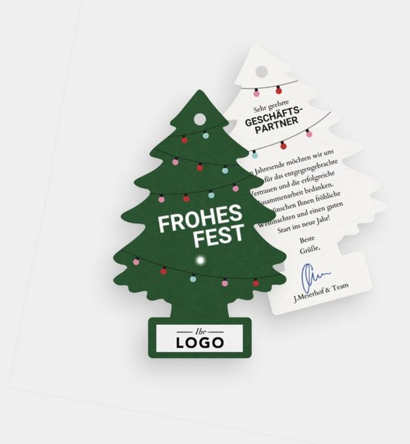 Weihnachtskarte Weihnachten geschäftlich Wunderbaum