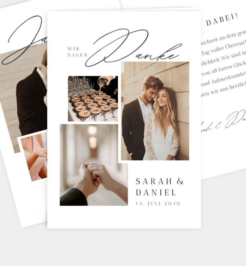 Dankeskarte Hochzeit Say Yes