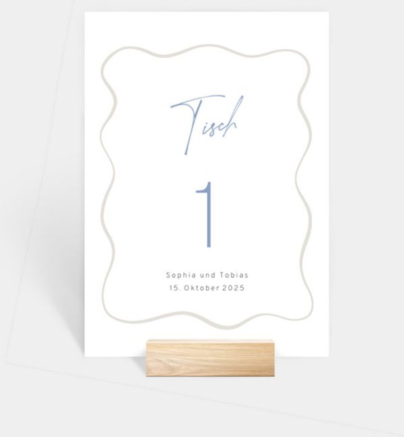 Tischnummer Hochzeit Handmade Frame