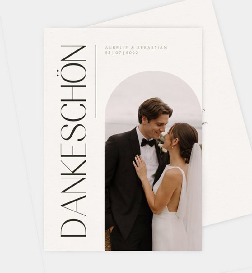 Dankeskarte Hochzeit Province Love