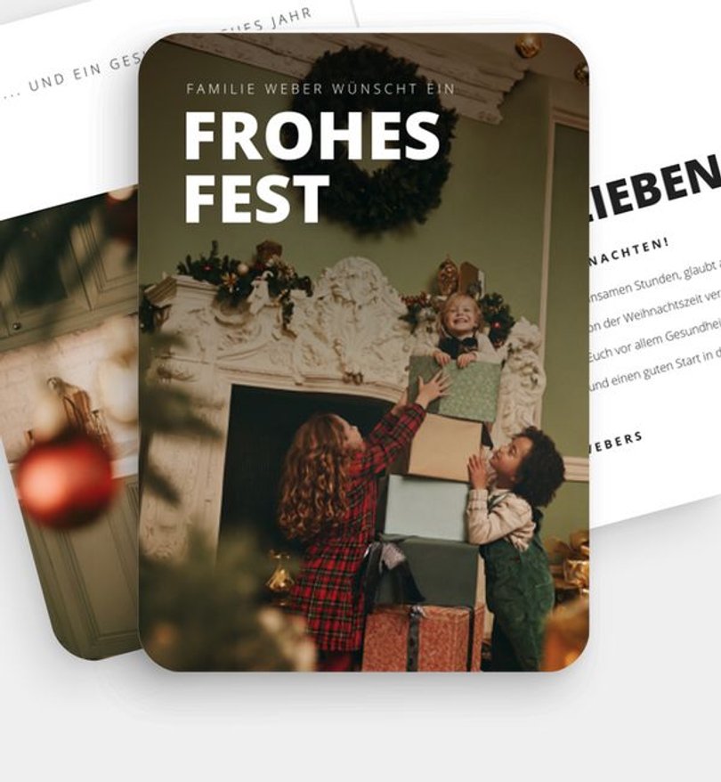 Weihnachtskarte Weihnachten/Privat Clean Photo