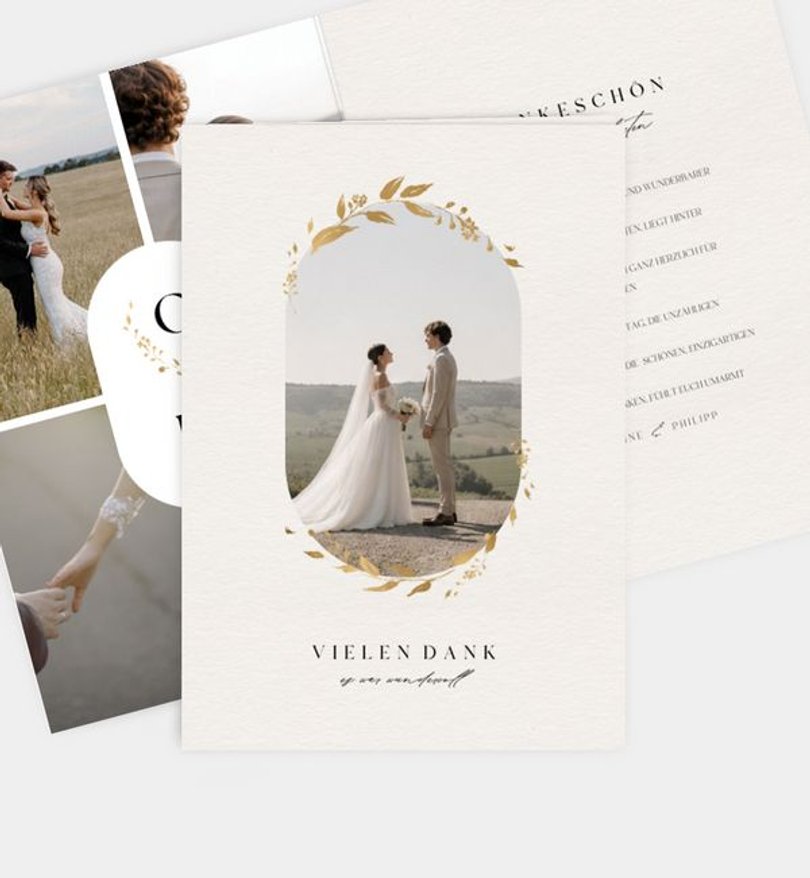 Dankeskarte Hochzeit Origin of Love