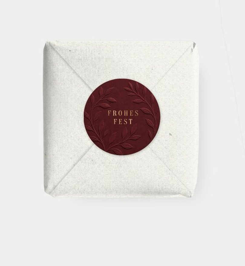 Geschenkaufkleber Geschäftlich Logo Glanz