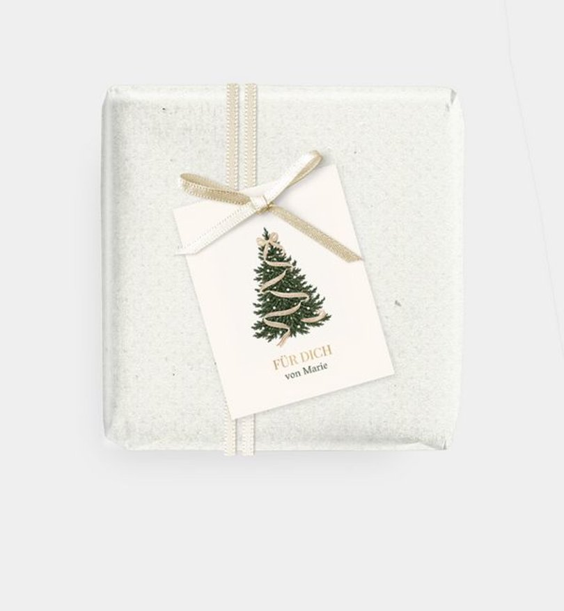 Geschenkanhänger Weihnachten Schleifenbaum