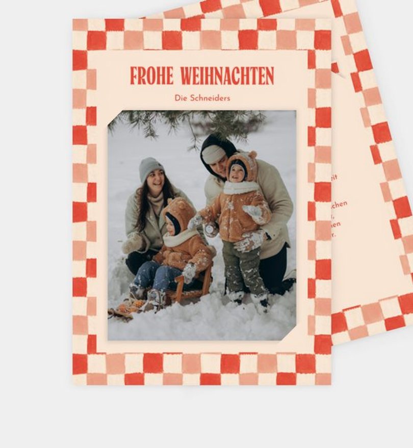 Weihnachtskarte Weihnachten/Privat Playful Pattern