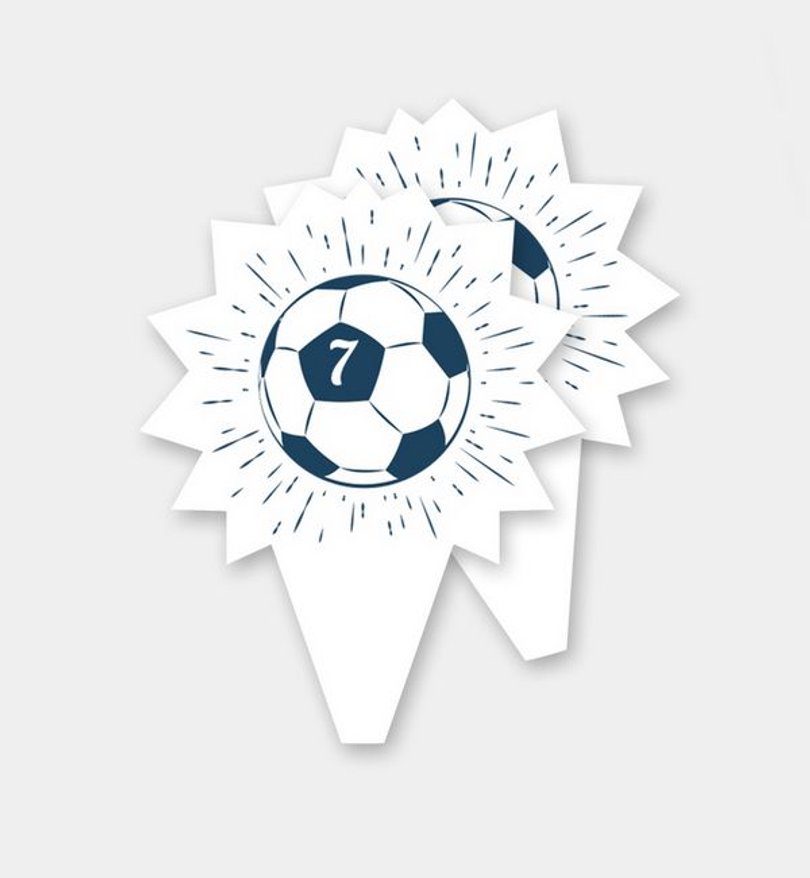 Muffintopper Kindergeburtstag Fussball