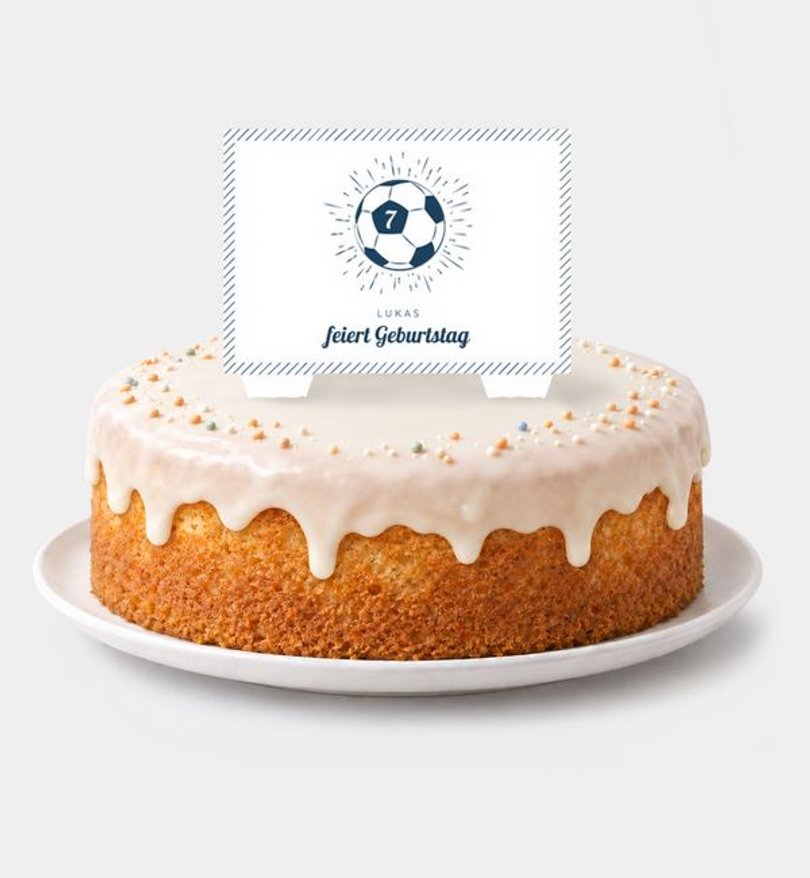 Caketopper Kindergeburtstag Fussball