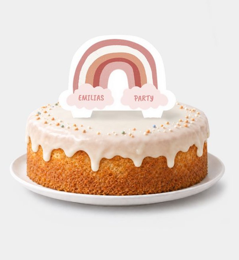 Caketopper Kindergeburtstag Rainbowparty