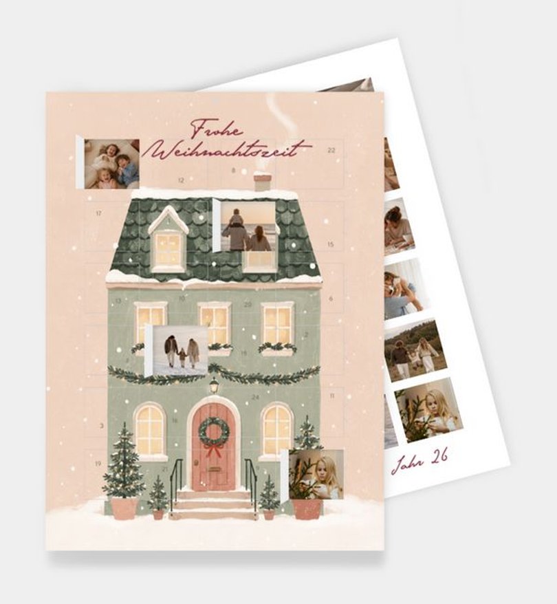Foto-Adventskalender Weihnachten Weihnachtshaus