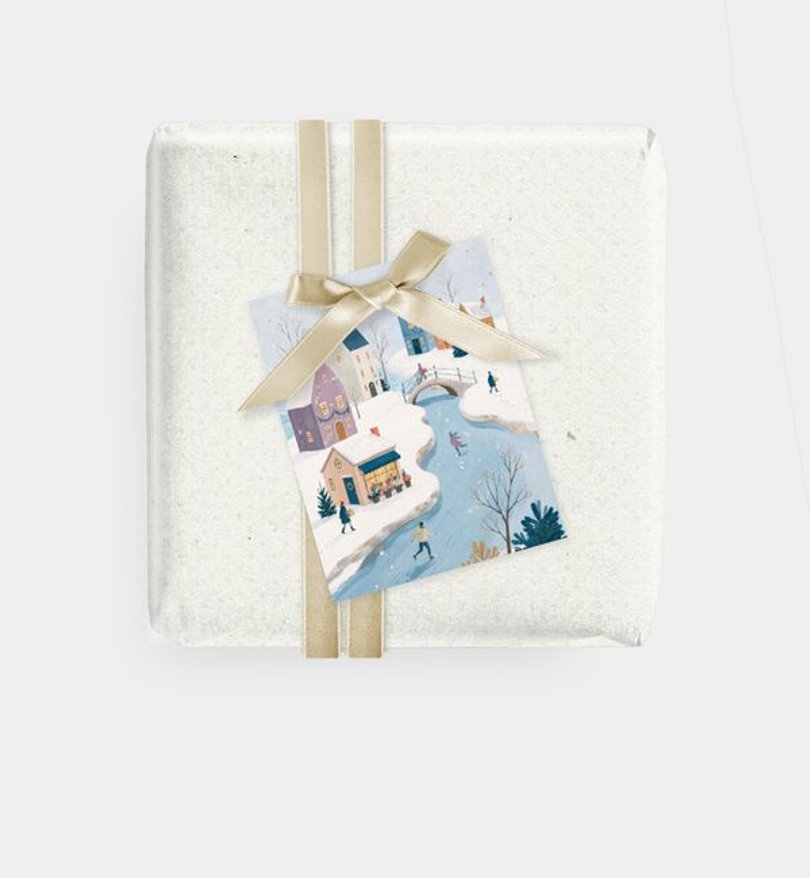 Geschenkanhänger Weihnachten Dorfweihnacht