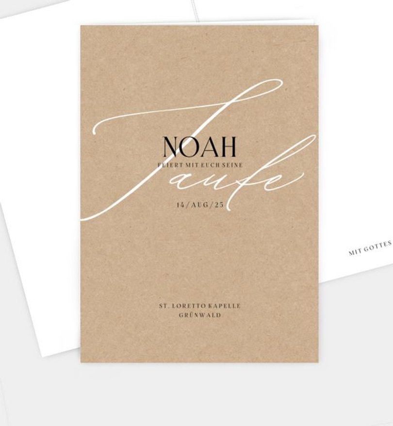 Kirchenheft Taufe Dynamic elegance