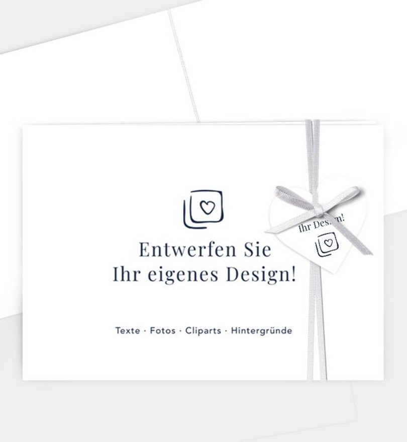 Dankeskarte Einschulung Blanko Design