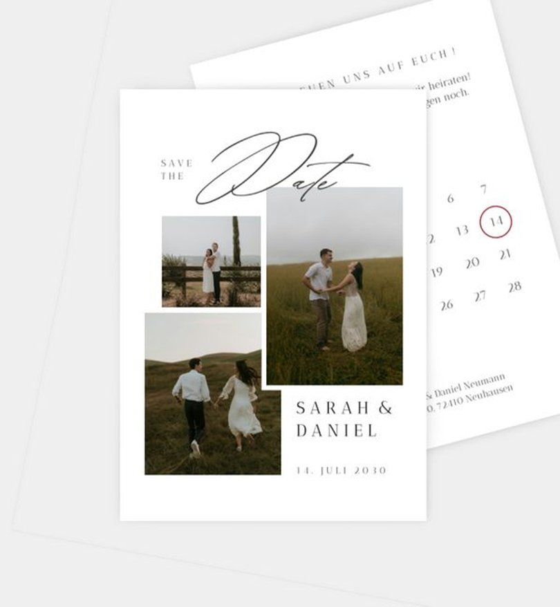 Save-The-Date Karte Hochzeit Say Yes