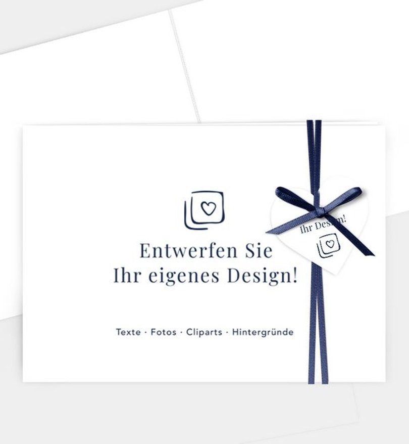 Dankeskarte Jugendweihe Blanko Design
