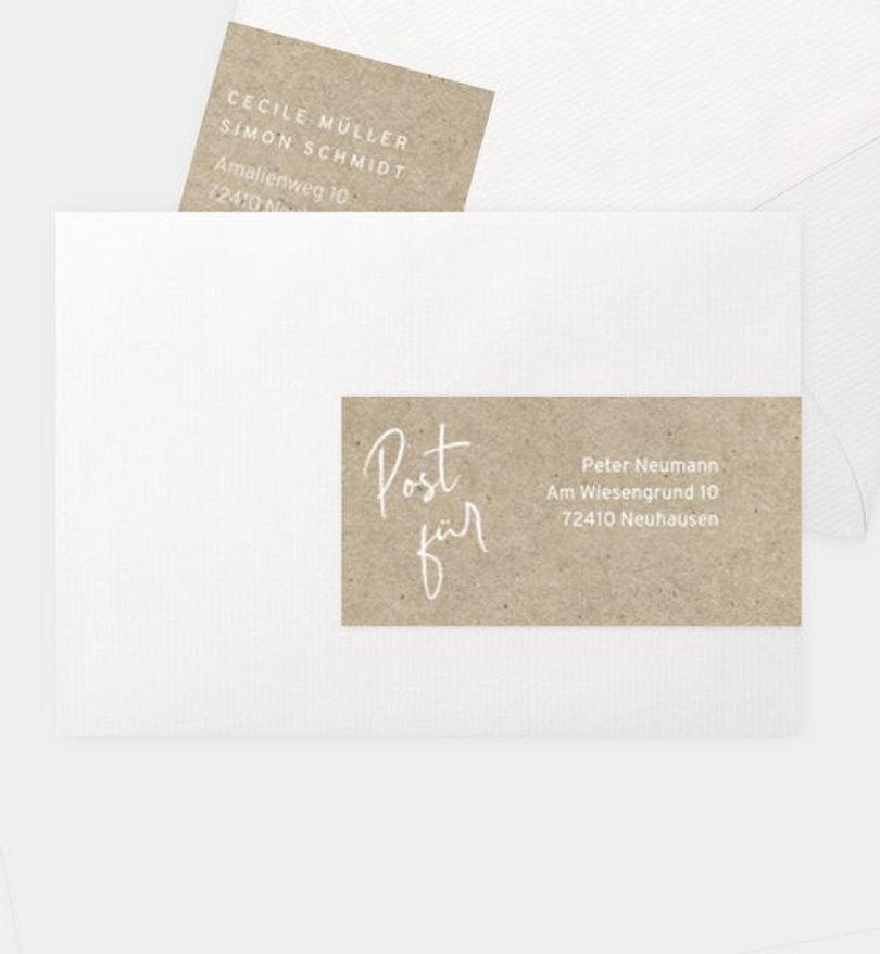 Adressaufkleber Hochzeit Only Us