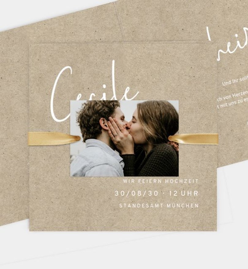 Einladungskarte Hochzeit Only Us
