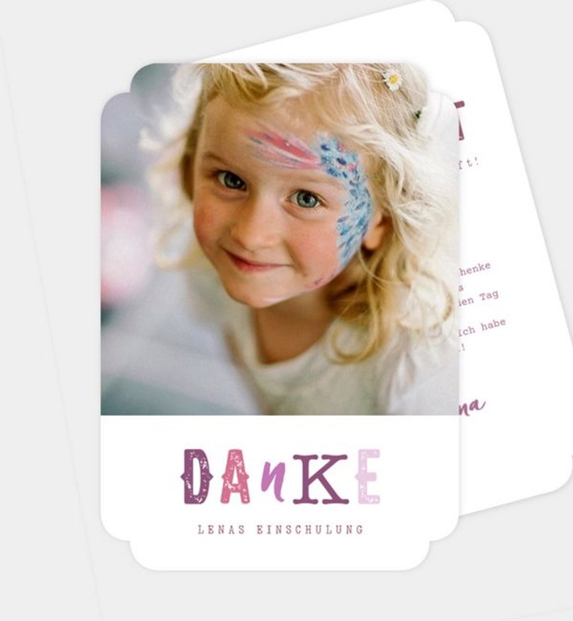 Dankeskarte Einschulung Cool Kids