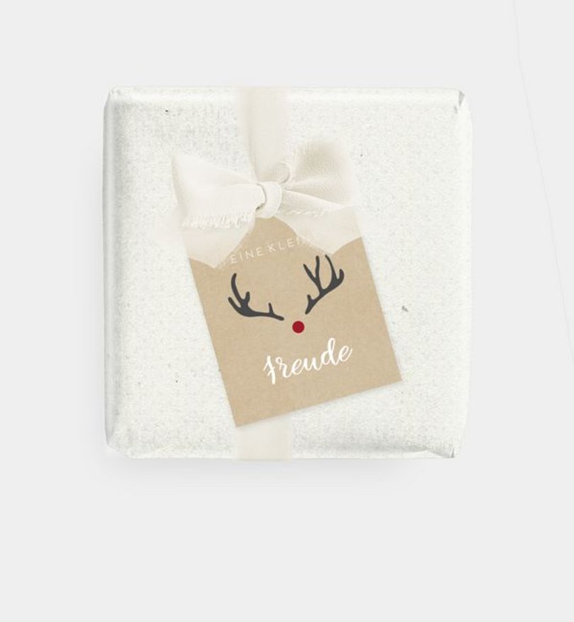 Geschenkanhänger Geschäftlich Rudolf