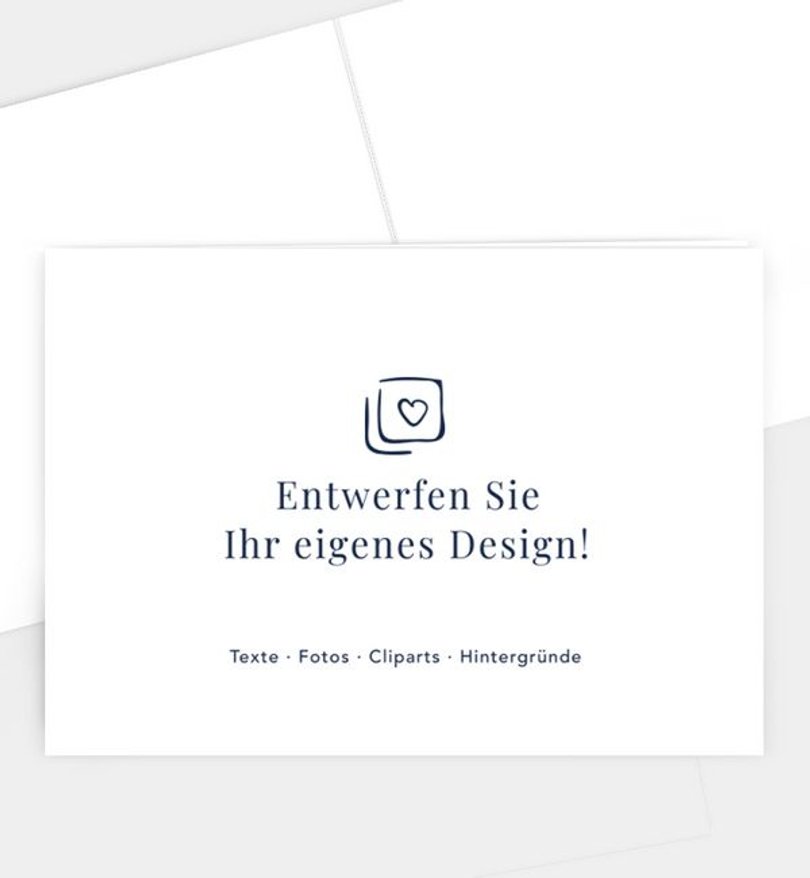 Einladungskarte Kommunion Blanko Design