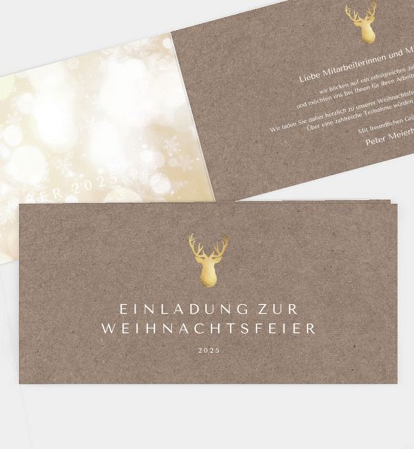 Weihnachtsfeier Weihnachtsfeier Glänzender Gruß · Crafty