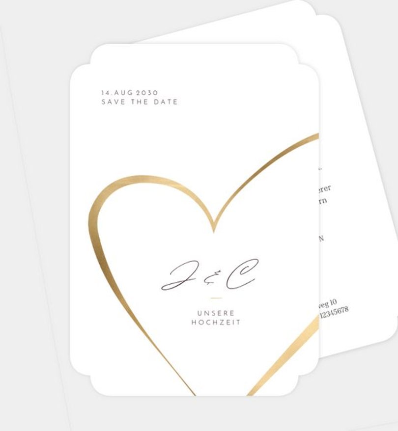 Save-The-Date Karte Hochzeit Big Love