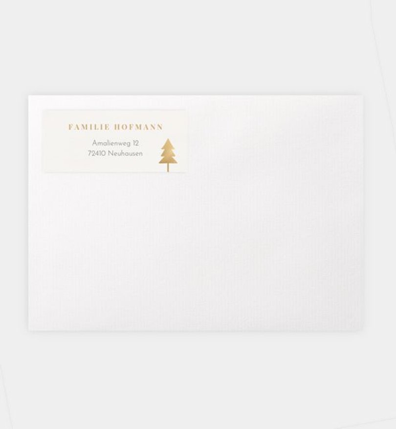 Absenderaufkleber Weihnachten Frohlockende Zeit