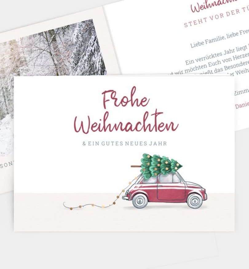 Weihnachtskarte Weihnachten/Privat On The Road
