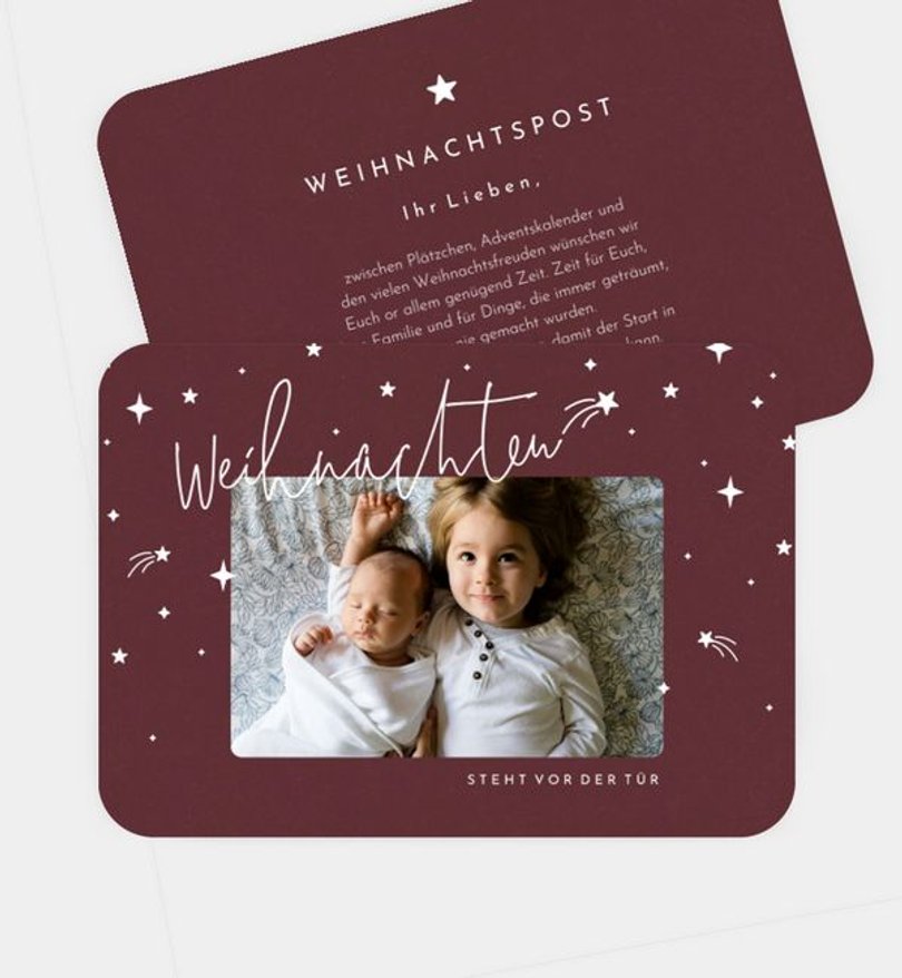 Weihnachtskarte Weihnachten/Privat Sternschnuppen für Dich