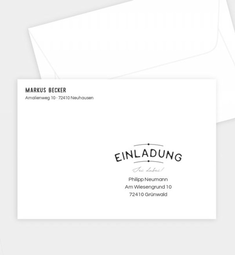 Briefumschlag Geburtstag Nostalgie · Crafty