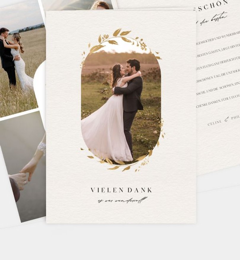 Dankeskarte Hochzeit Origin of Love