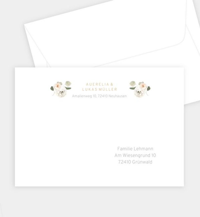 Briefumschlag Hochzeit Opulent Green