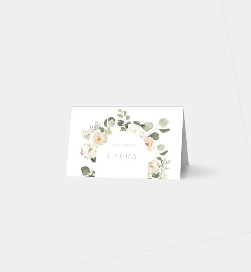 Tischkarte Hochzeit Modern Eucalyptus