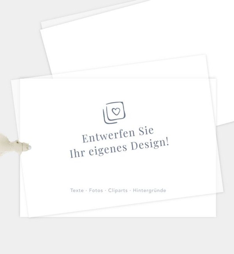 Dankeskarte Jubiläum Blanko Design