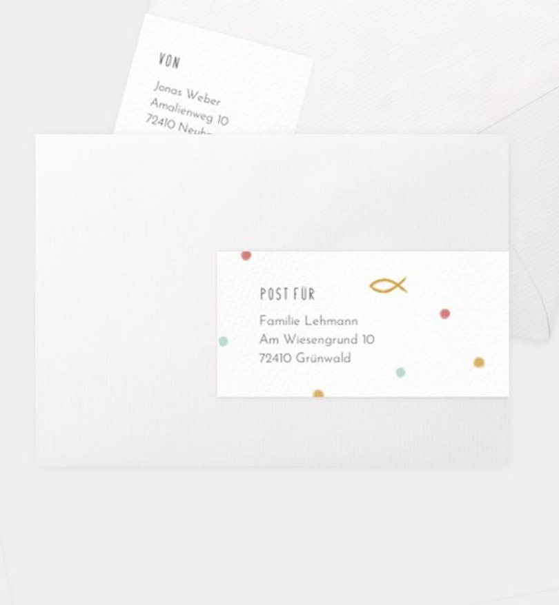 Adressaufkleber Kommunion Holy Elements