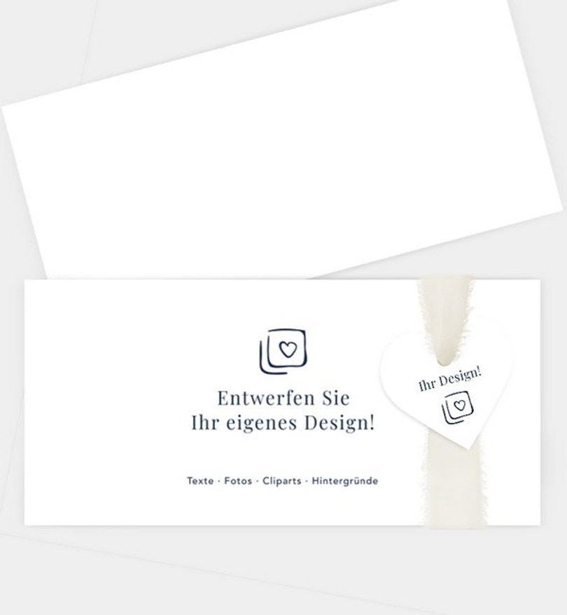 Einladungskarte Jubiläum Blanko Design