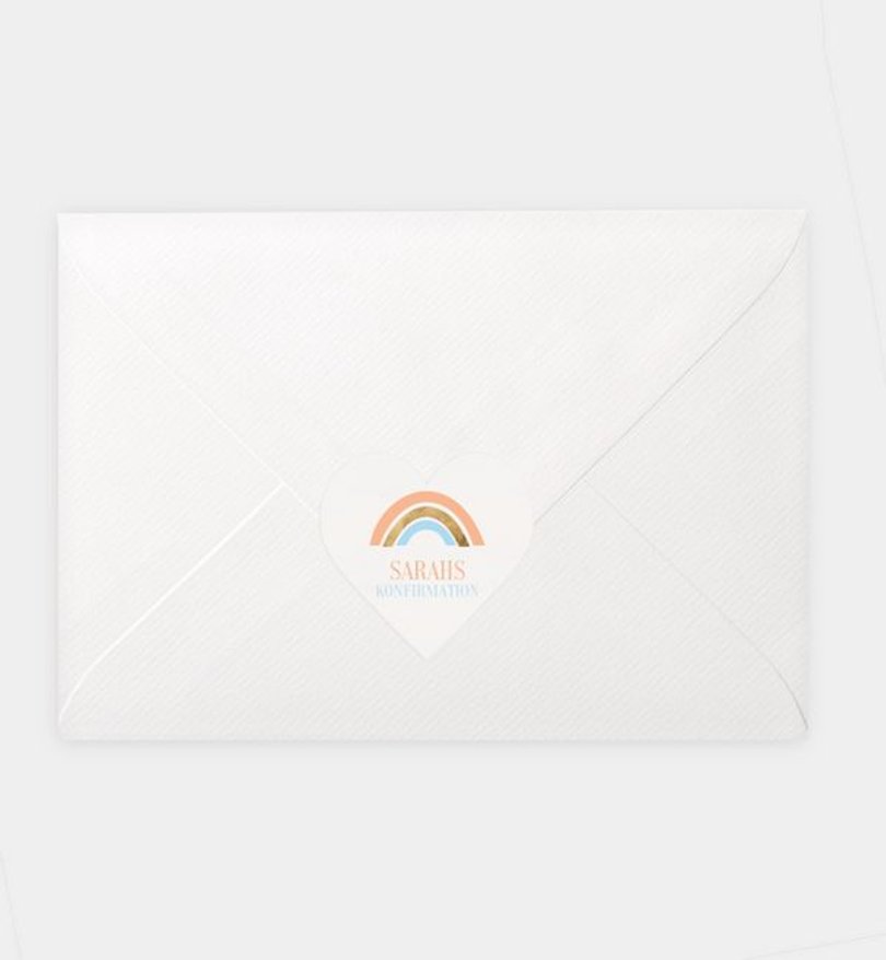 Siegelsticker Konfirmation Regenbogen