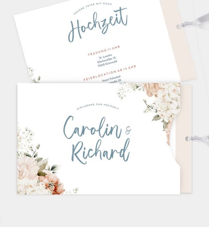 Einladungskarte Hochzeit Celebrate love