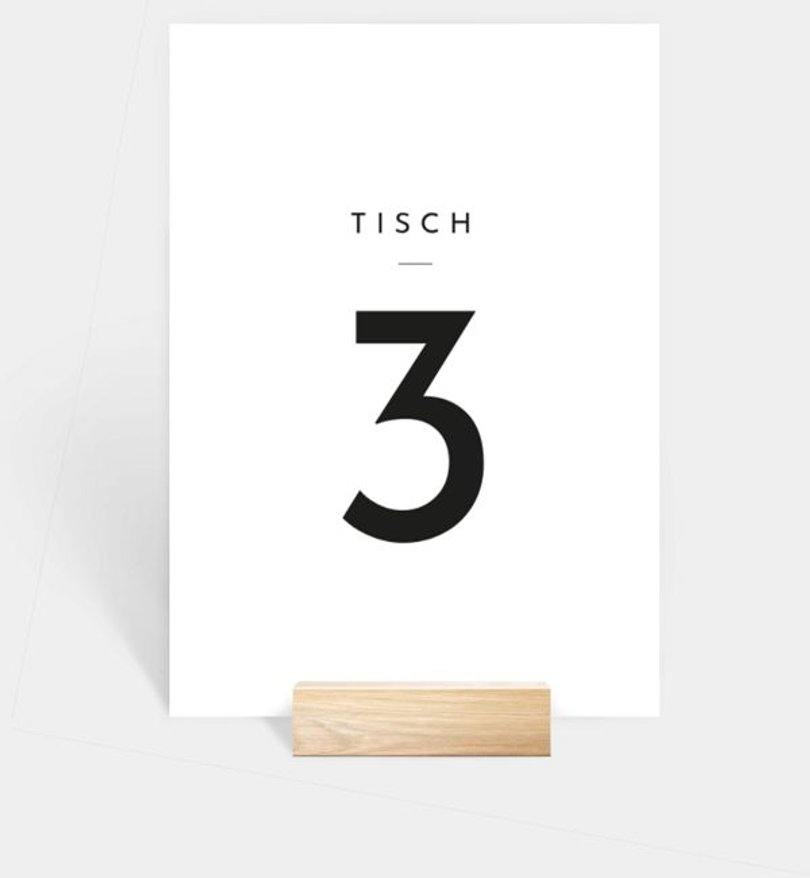 Tischnummer Konfirmation Classic Moment