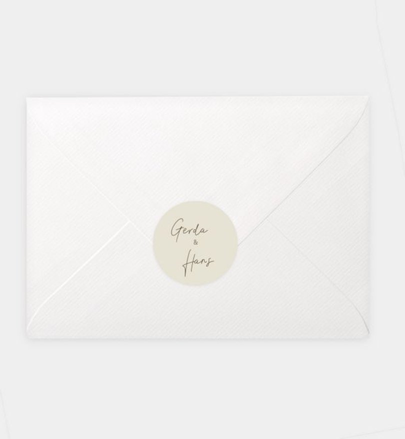 Siegelsticker Goldene-Hochzeit Destiny