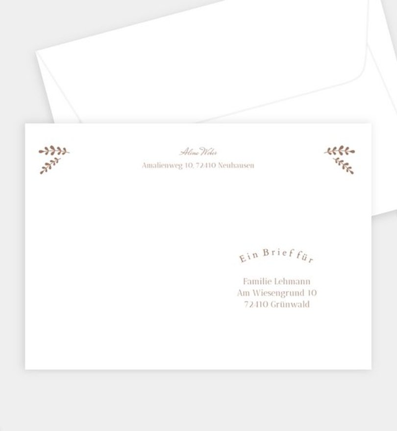 Briefumschlag Firmung Gottes Segen · Crafty